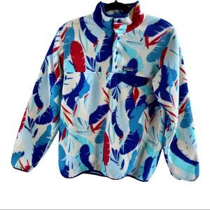 Patagonia Synchilla Pullover - Feather Print Rare